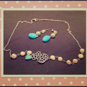 Necklace and earring